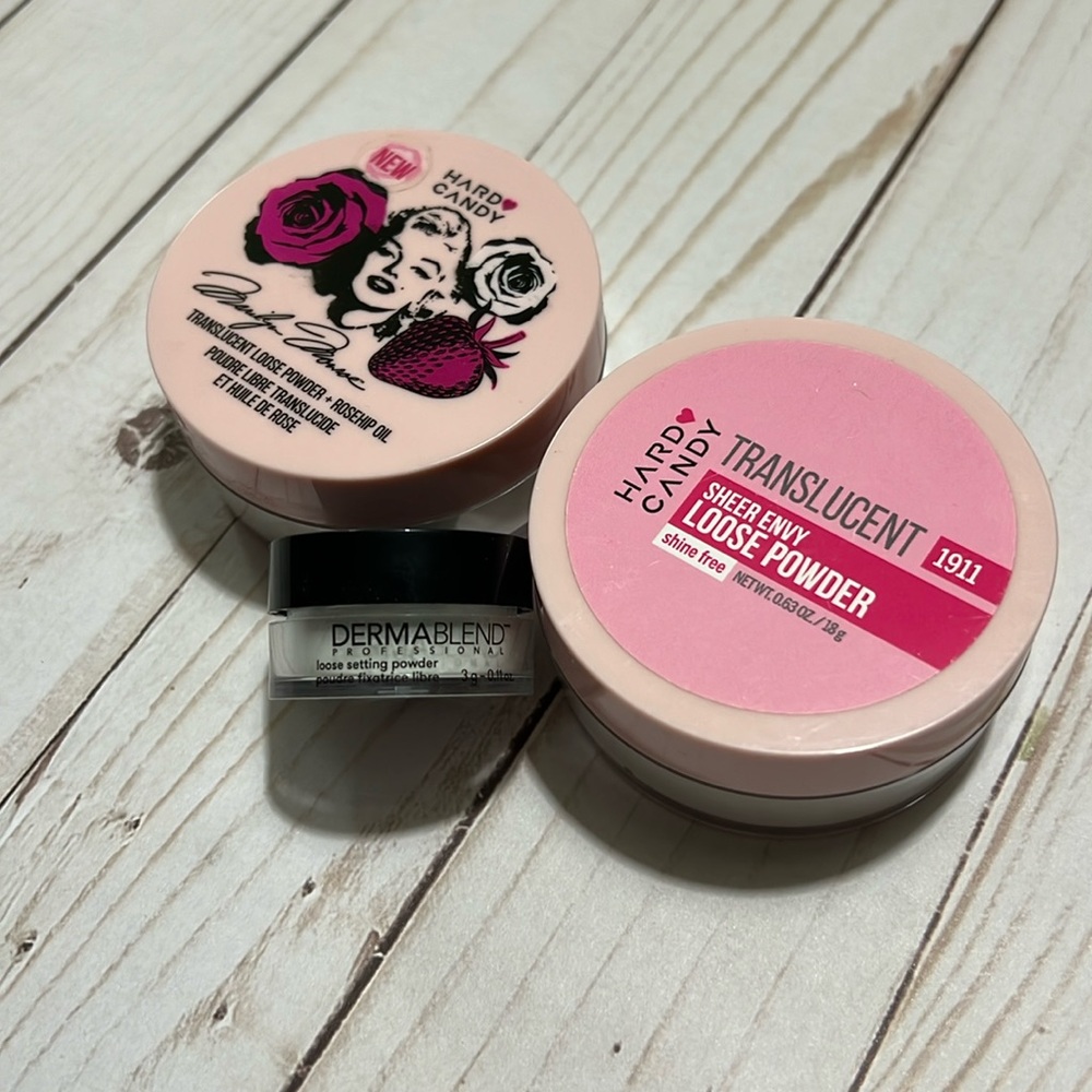 Loose Translucent Powder trio - HARD CANDY & DERMABLEND